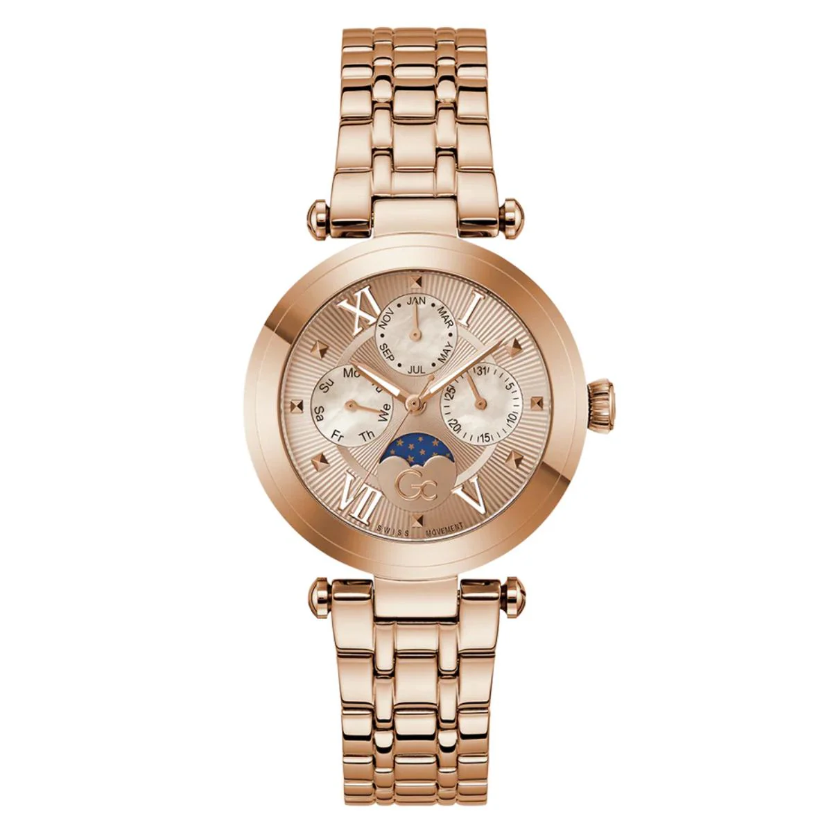 GC Sportchic Rose Gold Dial Multi-Function Women's Watch Z62003L3