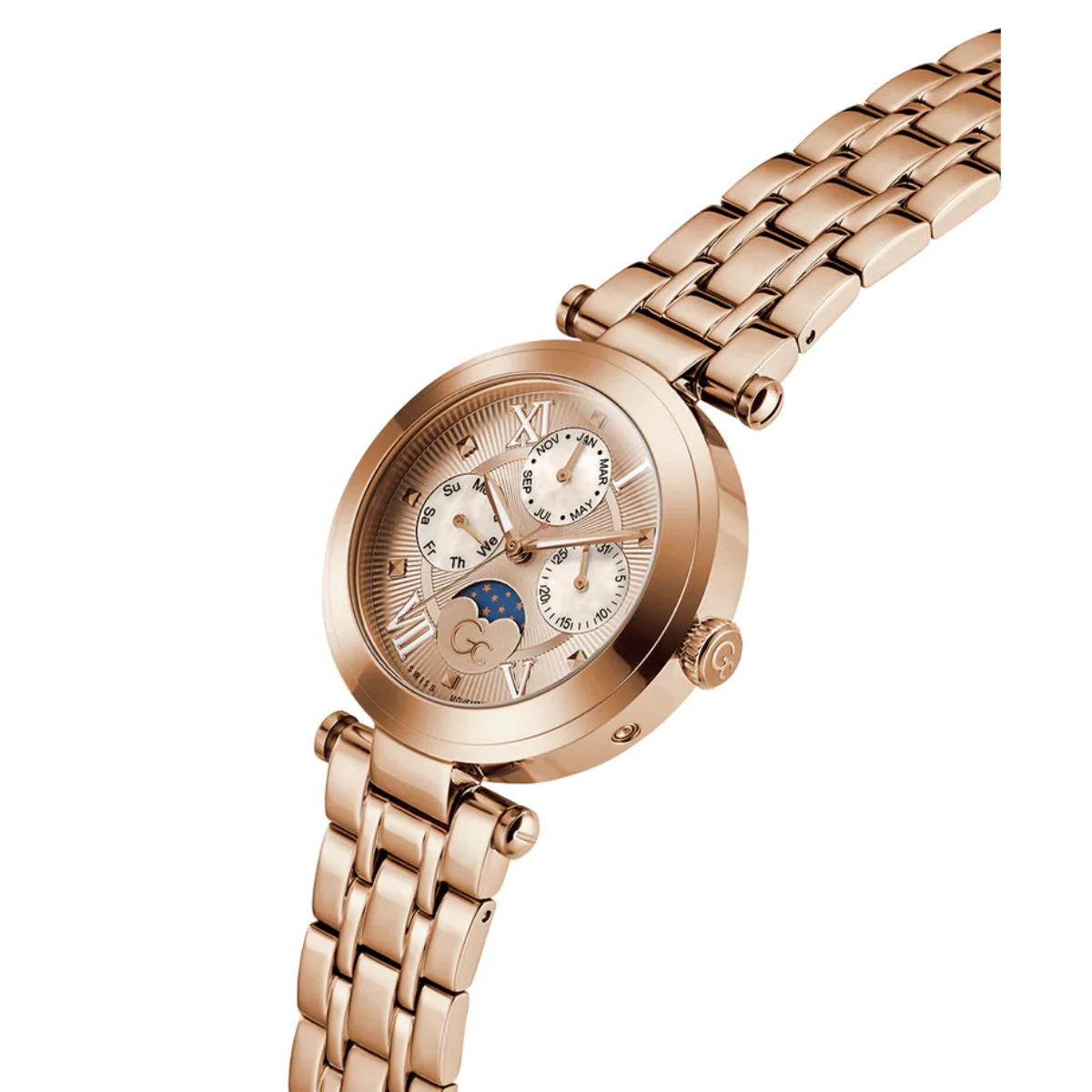 GC Sportchic Rose Gold Dial Multi-Function Women's Watch Z62003L3 - Image 2