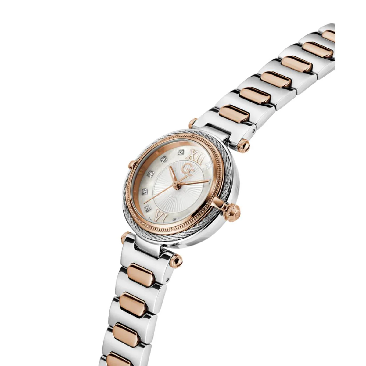 GC Vogue Cable Quartz White Dial Analog Women's Watch Z57001L1 - Image 2