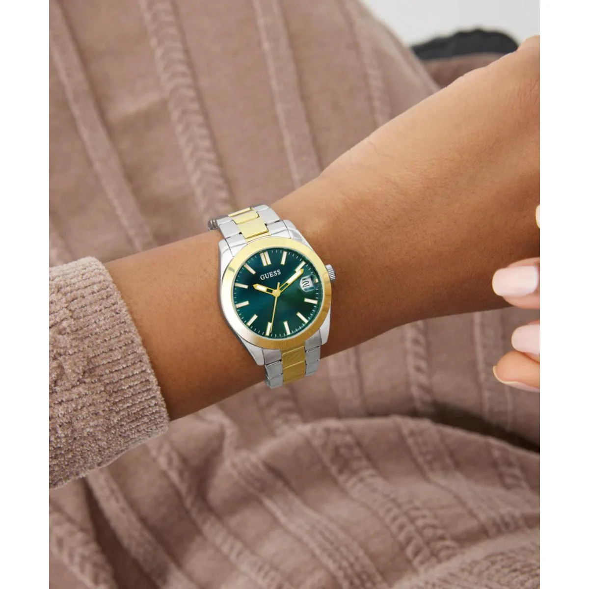 GUESS Alice Green Dial Analog Recycled Women's Watch GW0934L3 - Image 5