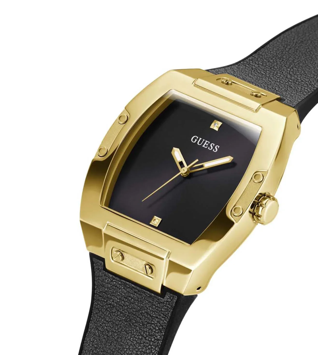 GUESS Black Rectangle Dial Analog Men's Watch GW0386G3 - Image 2