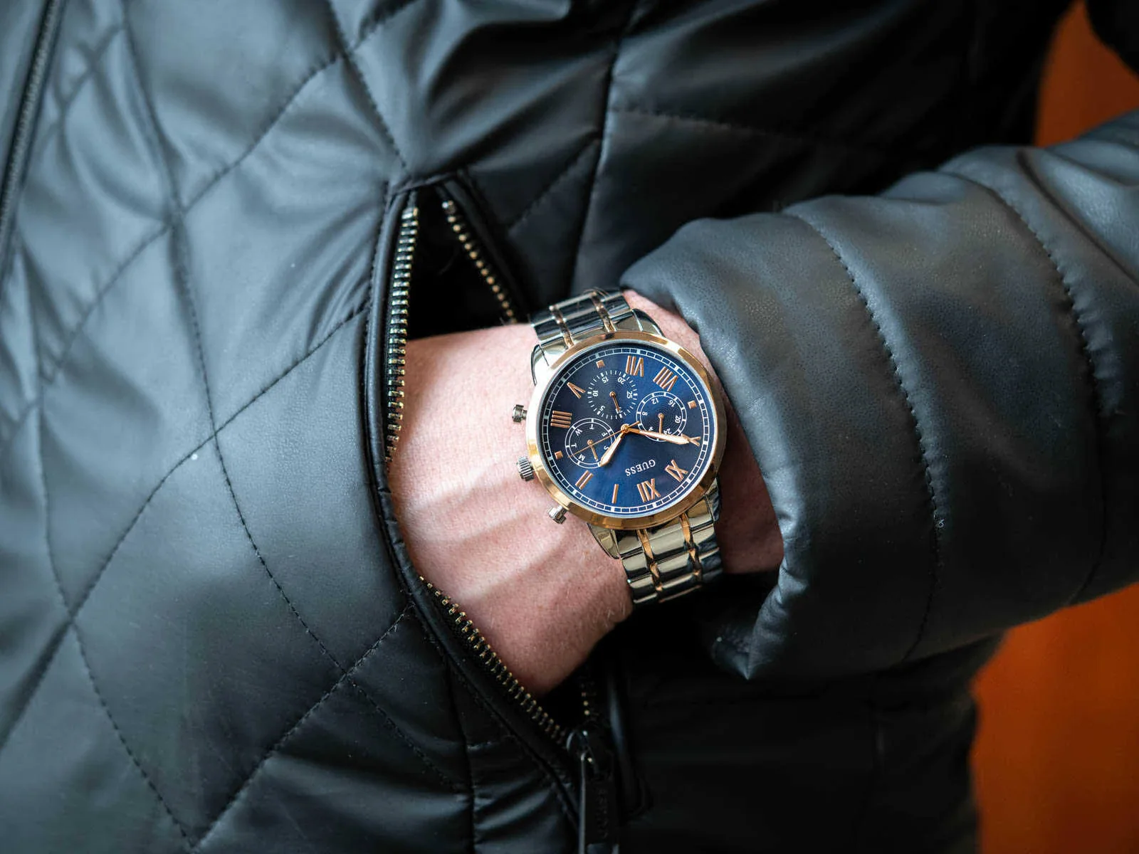 GUESS Blue Dial Stainless Steel Multi-Function Men Watch W1309G4 - Image 5