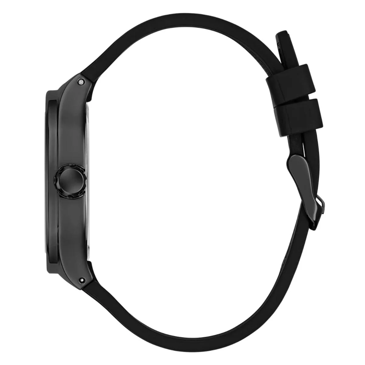 GUESS Dress Black Dial Analog Silicone Strap Men's Watch GW1005G3 - Image 4