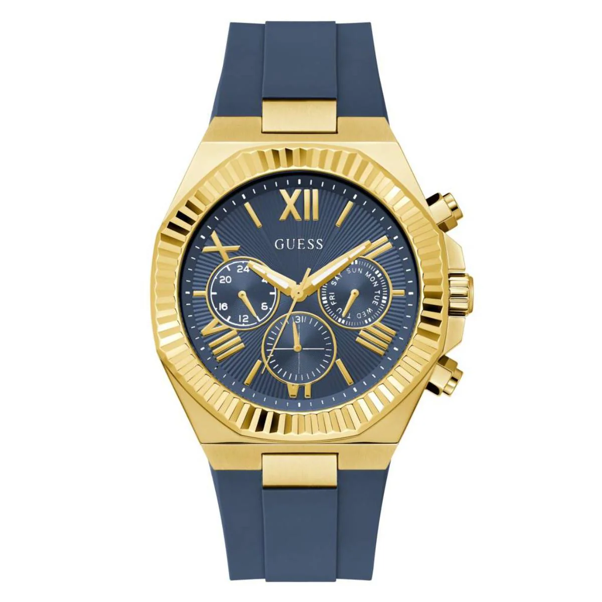 Guess Equity Quartz Blue Dial Chronograph Men's Watch GW1011G2