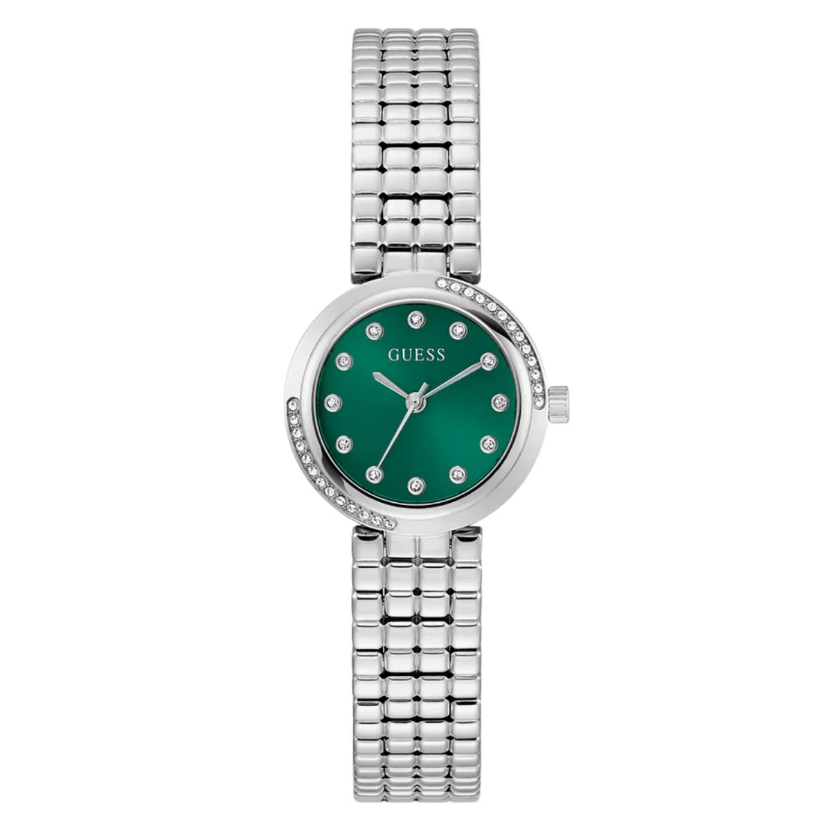 GUESS Gb Clara Quartz Green Dial Analog Women's Watch GW0930L1