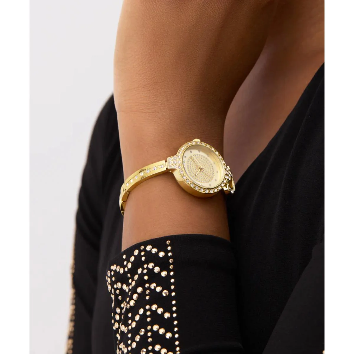 GUESS Giselle Champagne Dial Analog Recycled Women's Watch GW0929L2 - Image 5