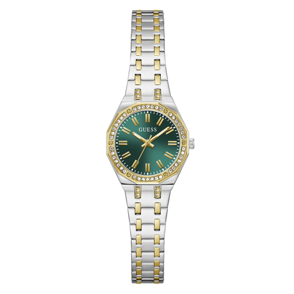 Guess Green Dial Analog Stainless Steel Women's Watch GW0931L8