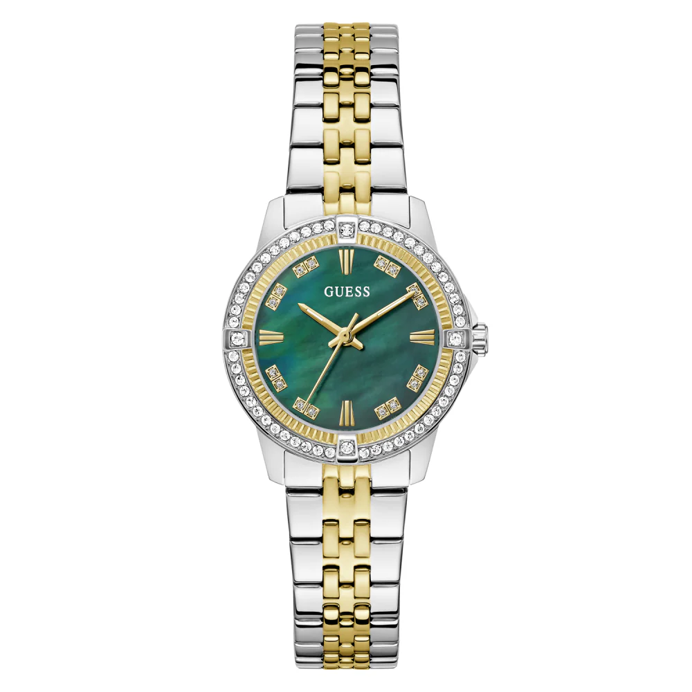 Guess Green Dial Analog Stainless Steel Women's Watch GW1027L3