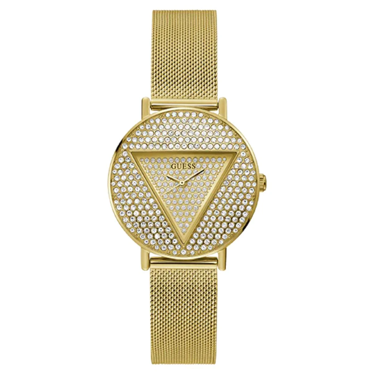 GUESS ICONIC Champagne Round Dial Analog Women's Watch GW0477L2