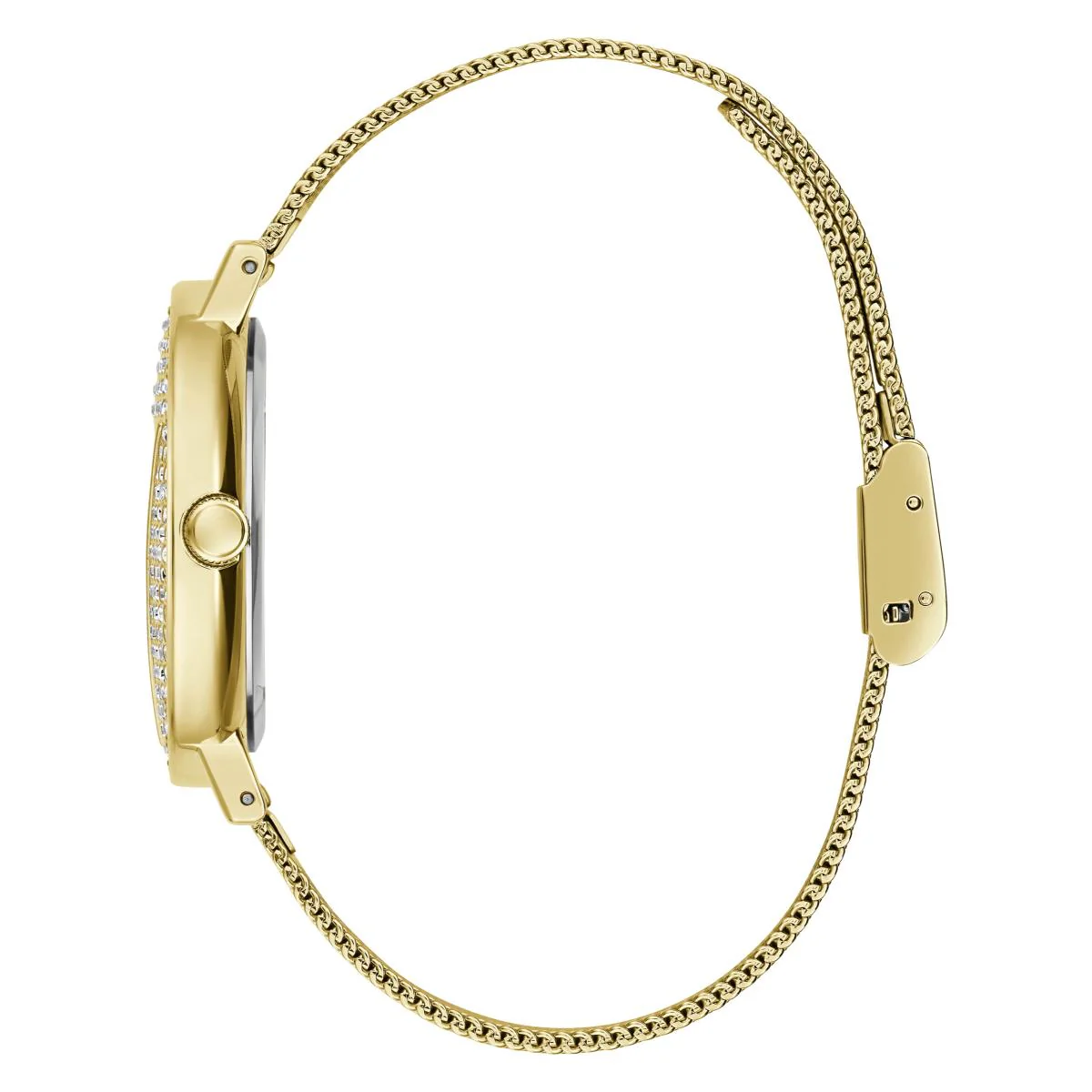 GUESS ICONIC Champagne Round Dial Analog Women's Watch GW0477L2 - Image 4
