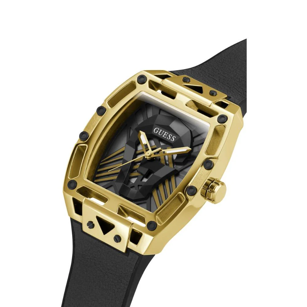 GUESS Legend Rectangle Champagne Dial Men Watch GW0500G1 - Image 3