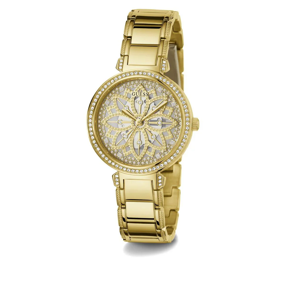 GUESS LILY Champagne Round Dial Analog Women's Watch - GW0528L2 - Image 2