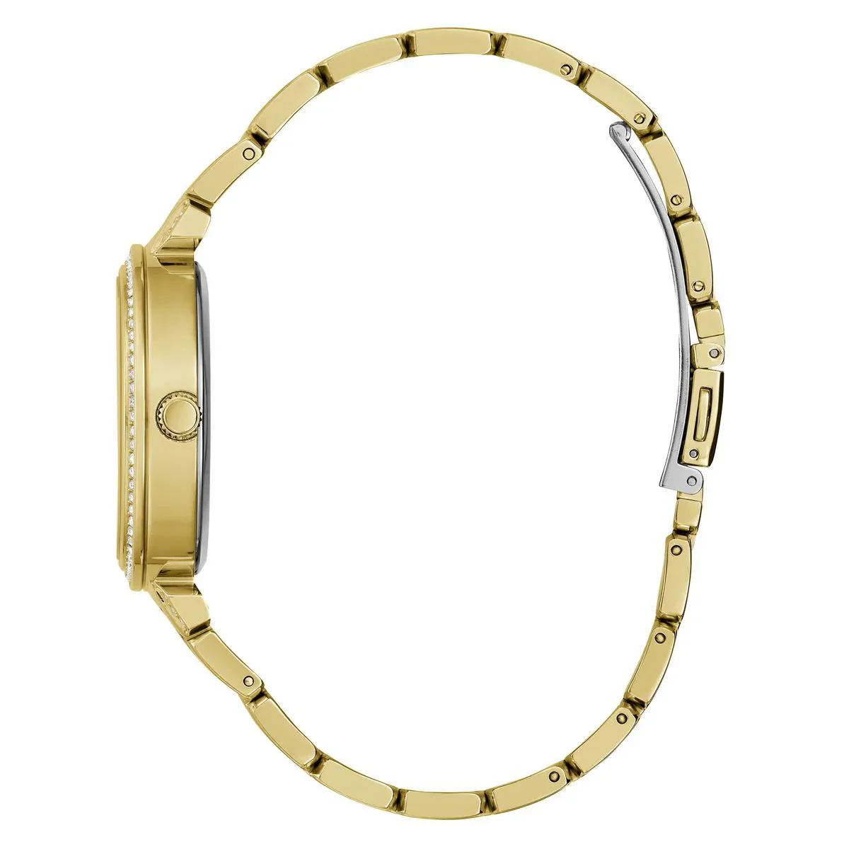 GUESS LILY Champagne Round Dial Analog Women's Watch - GW0528L2 - Image 3