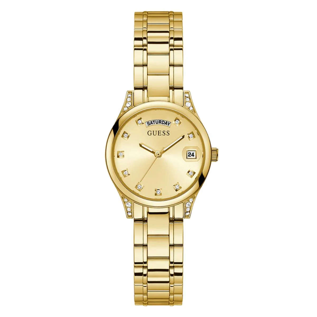 GUESS Mini Aura Quartz Gold Dial Analog Women's Watch GW0385L2