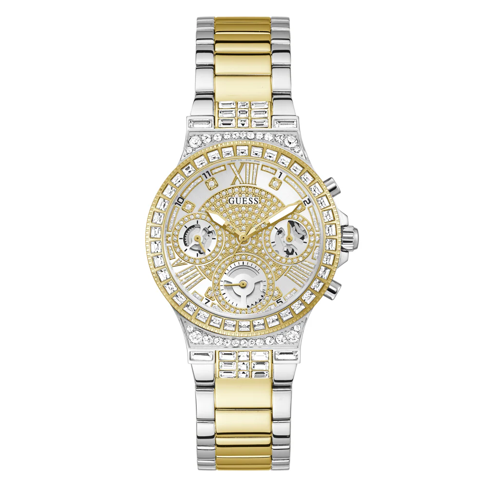 GUESS Moonlight Silver Dial Analog Chronograph Women's Watch GW0320L7
