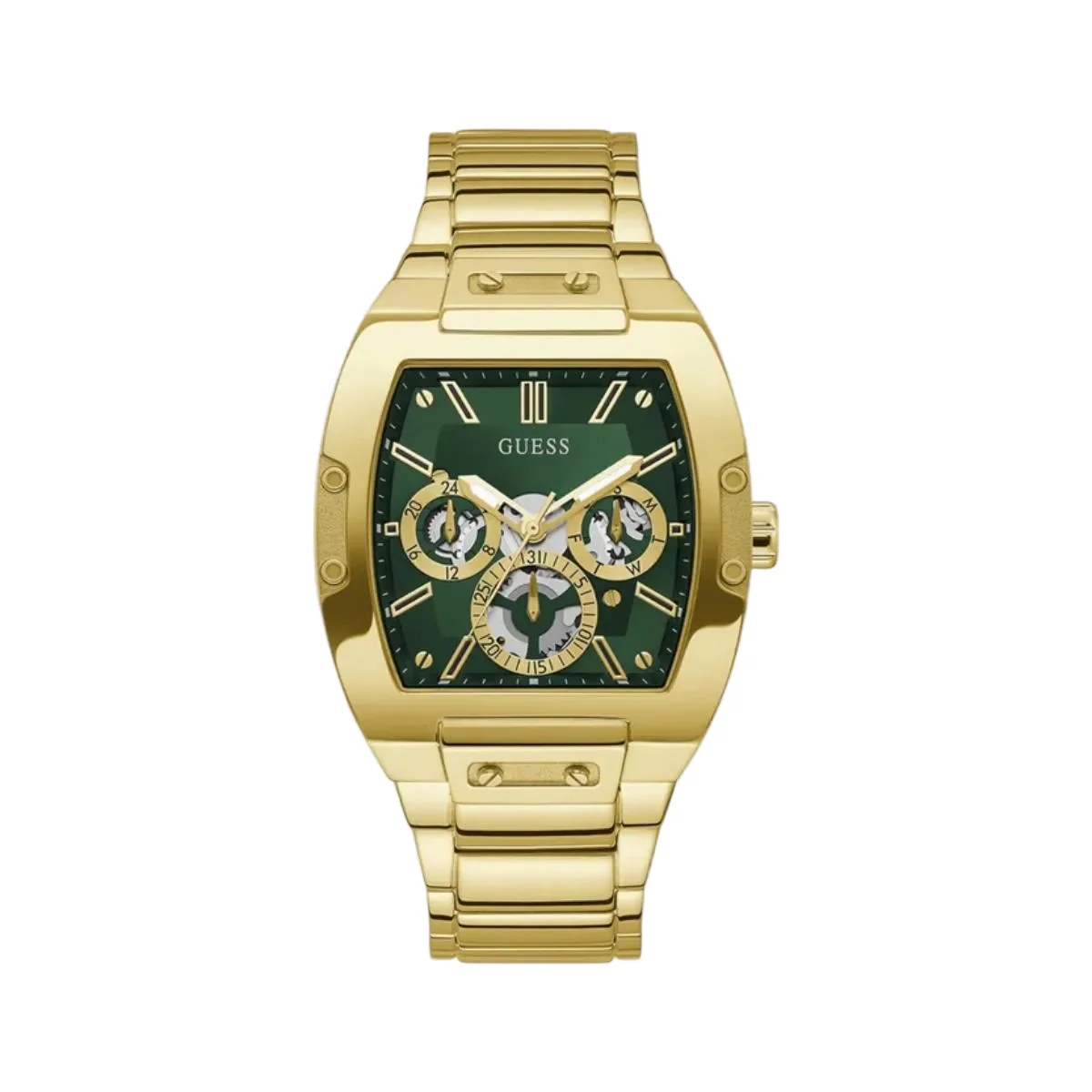 GUESS Phoenix Green Dial Analog Multi-Function Men's Watch GW0456G3