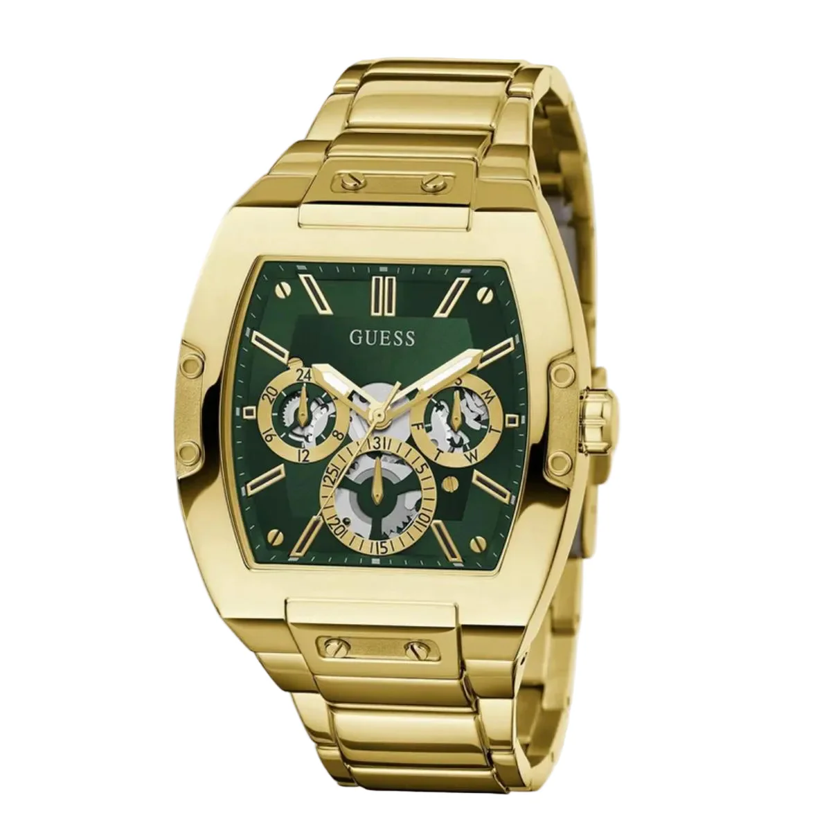 GUESS Phoenix Green Dial Analog Multi-Function Men's Watch GW0456G3 - Image 3