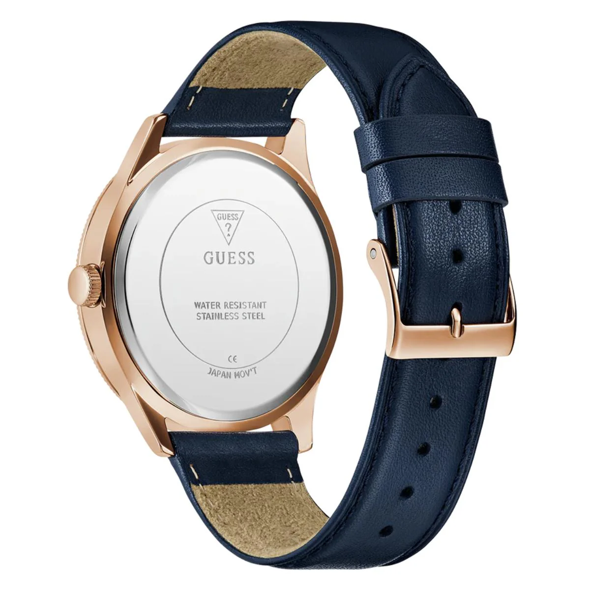 GUESS Quartz Blue Dial Analog Leather Strap Women's Watch GW0846G2 - Image 5
