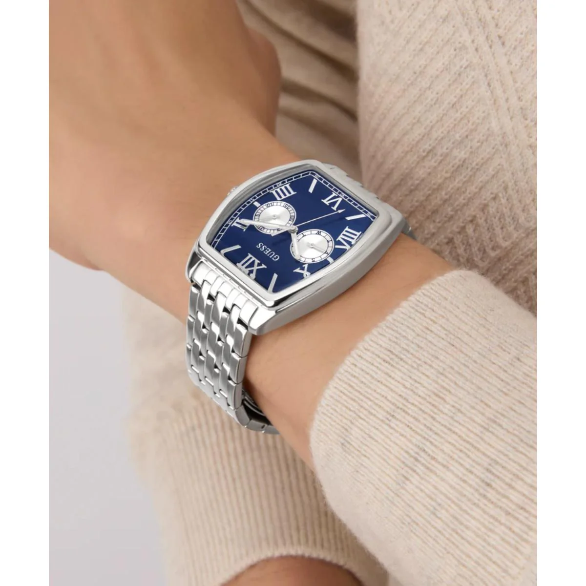 GUESS Quartz Blue Dial Multi-Function Recycled Men's Watch GW0975G1 - Image 5