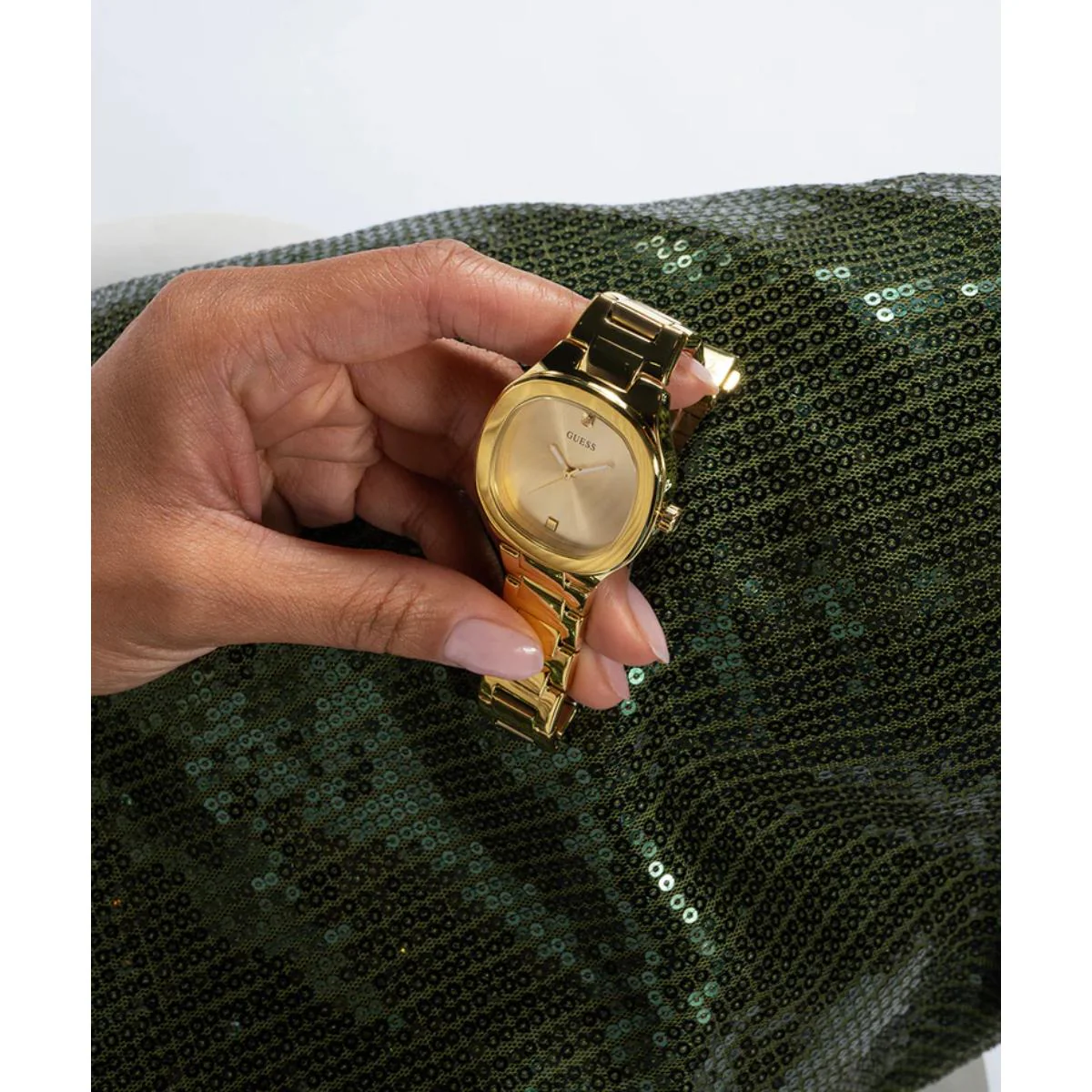 GUESS Quartz Eve Gold Dial Analog Women's Watch GW0615L2 - Image 2