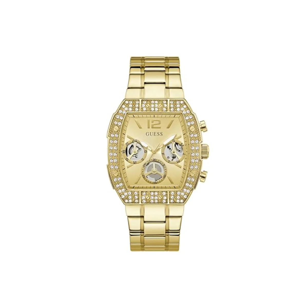 GUESS Quartz Gold Dial Analog Chronograph Men's Watch GW1068G2