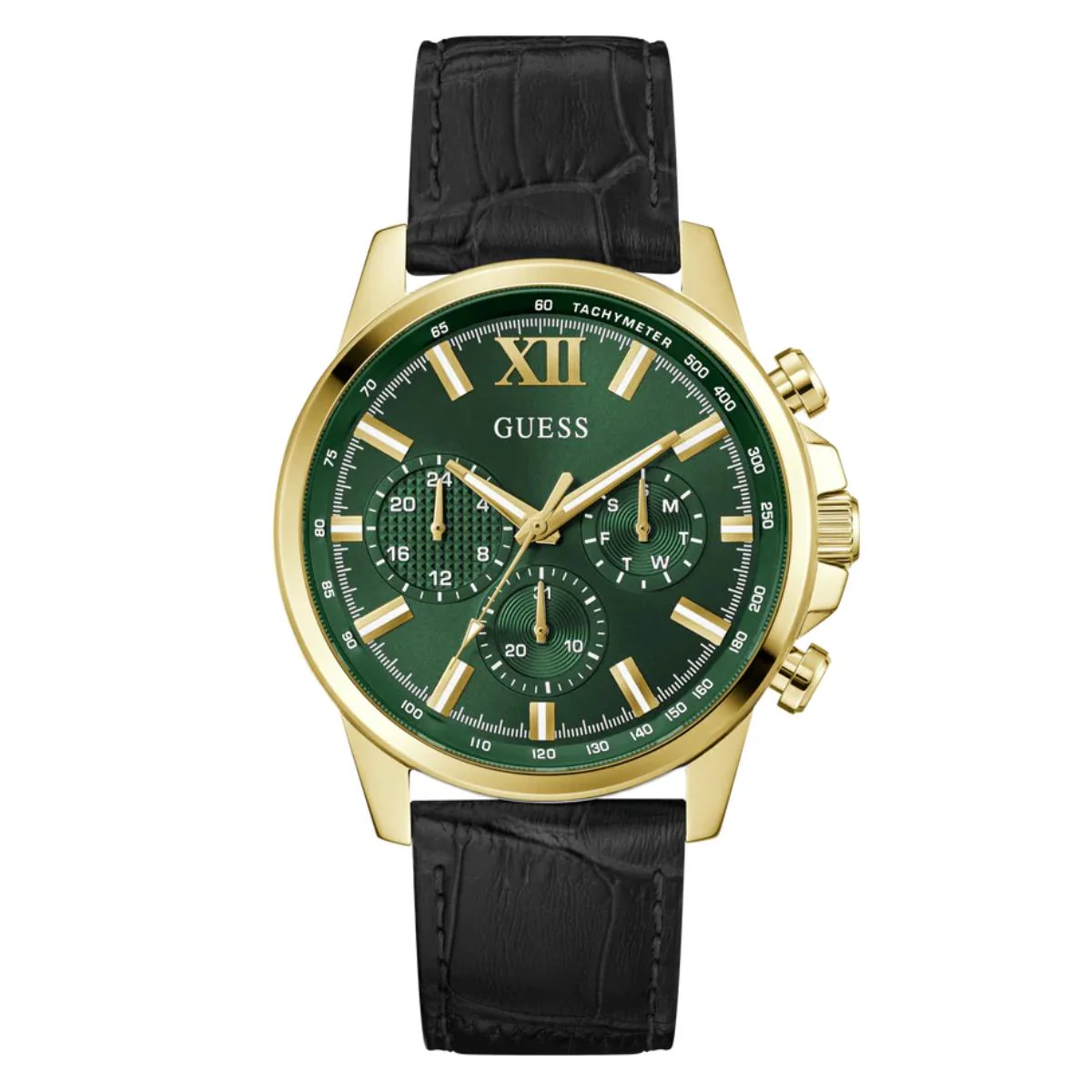 GUESS Quartz Green Dial Analog Chronograph Men's Watch GW0901G4