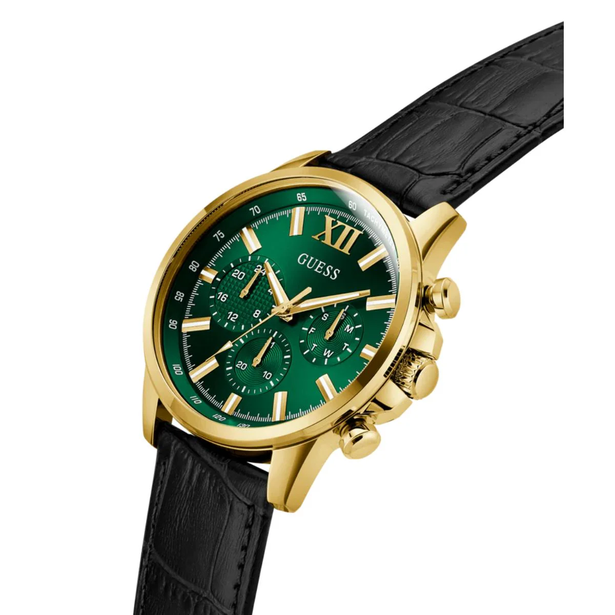 GUESS Quartz Green Dial Analog Chronograph Men's Watch GW0901G4 - Image 2