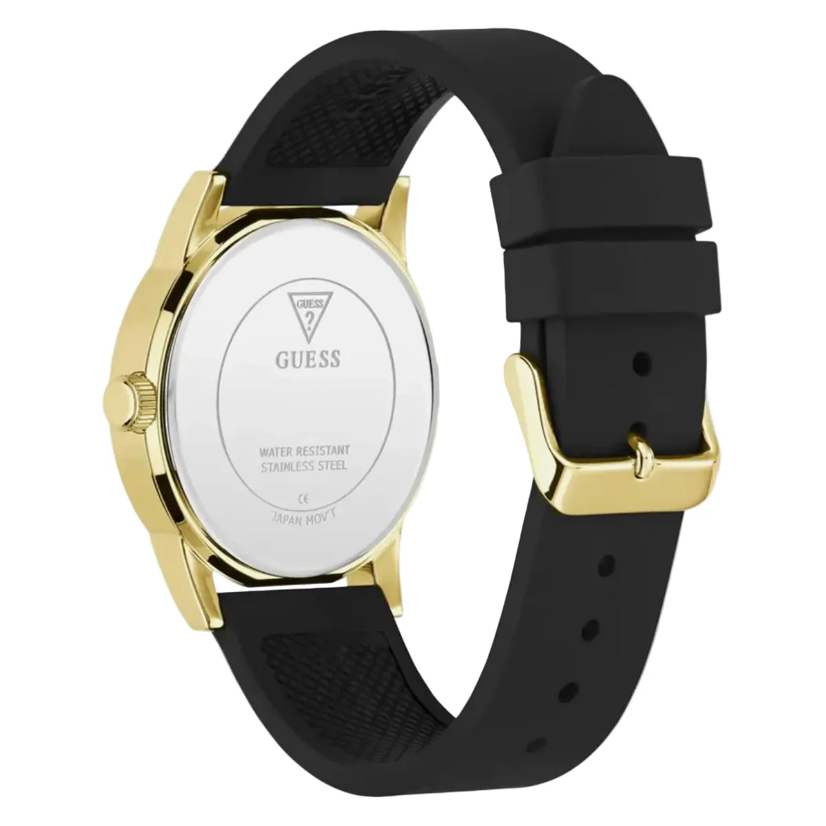 Guess Quartz Green Dial Analog Silicone Strap Men's Watch GW1056G2 - Image 3