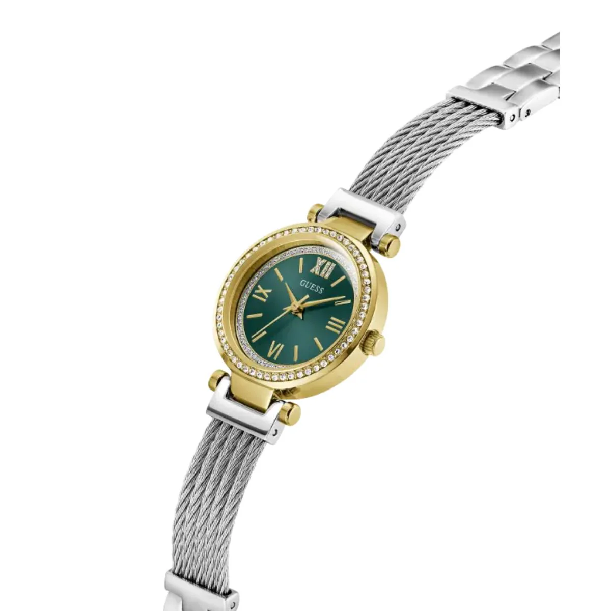 Guess Quartz Green Dial Analog Watch For Women GW1076L3 - Image 2