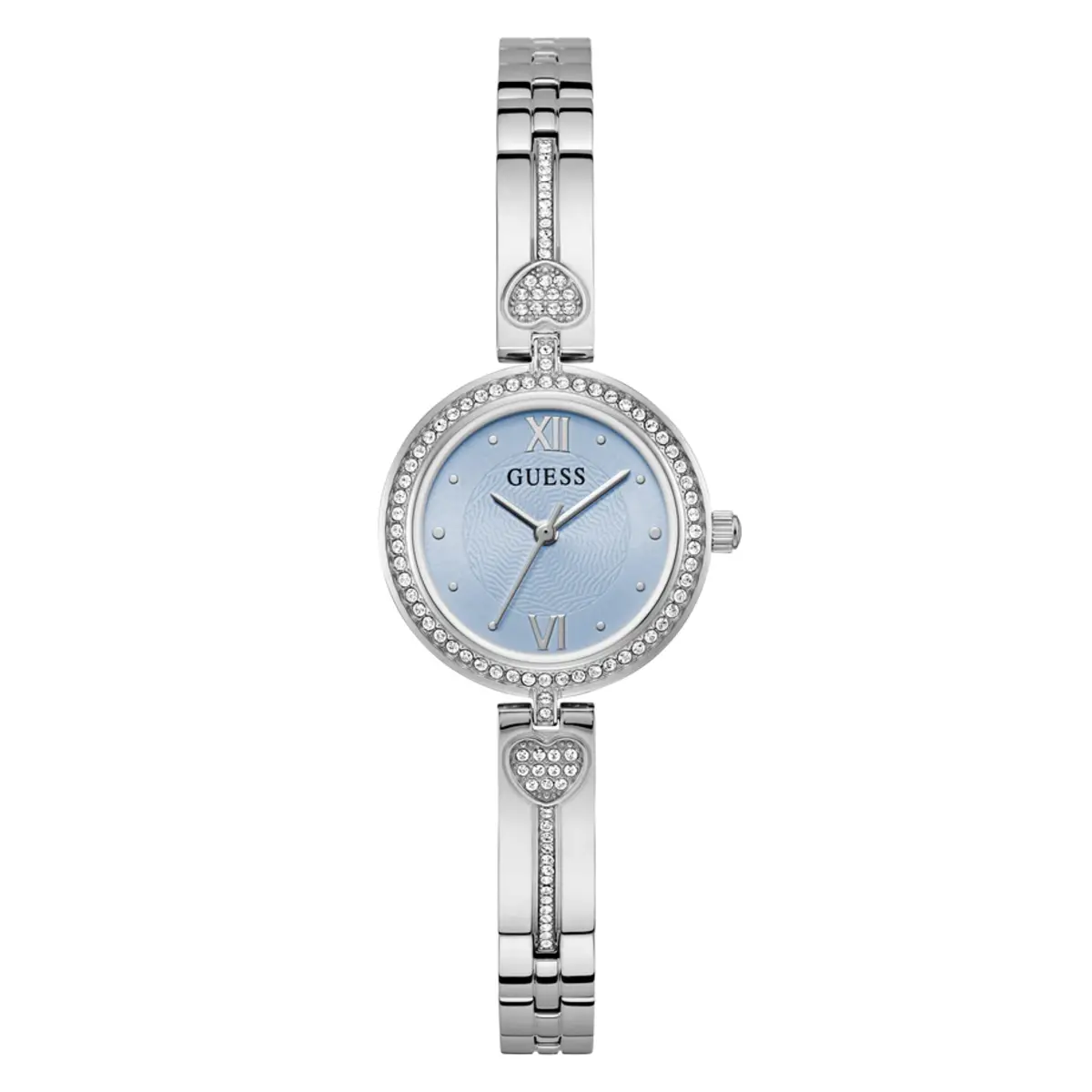 Guess Quartz Ice Blue Dial Analog Watch For Women GW0655L4