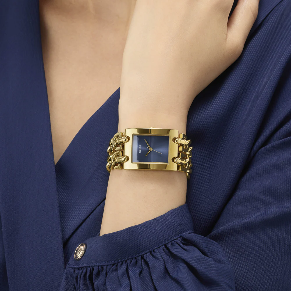Guess Quartz Rectangle Blue Dial Analog Women Watch - GW0740L3 - Image 2
