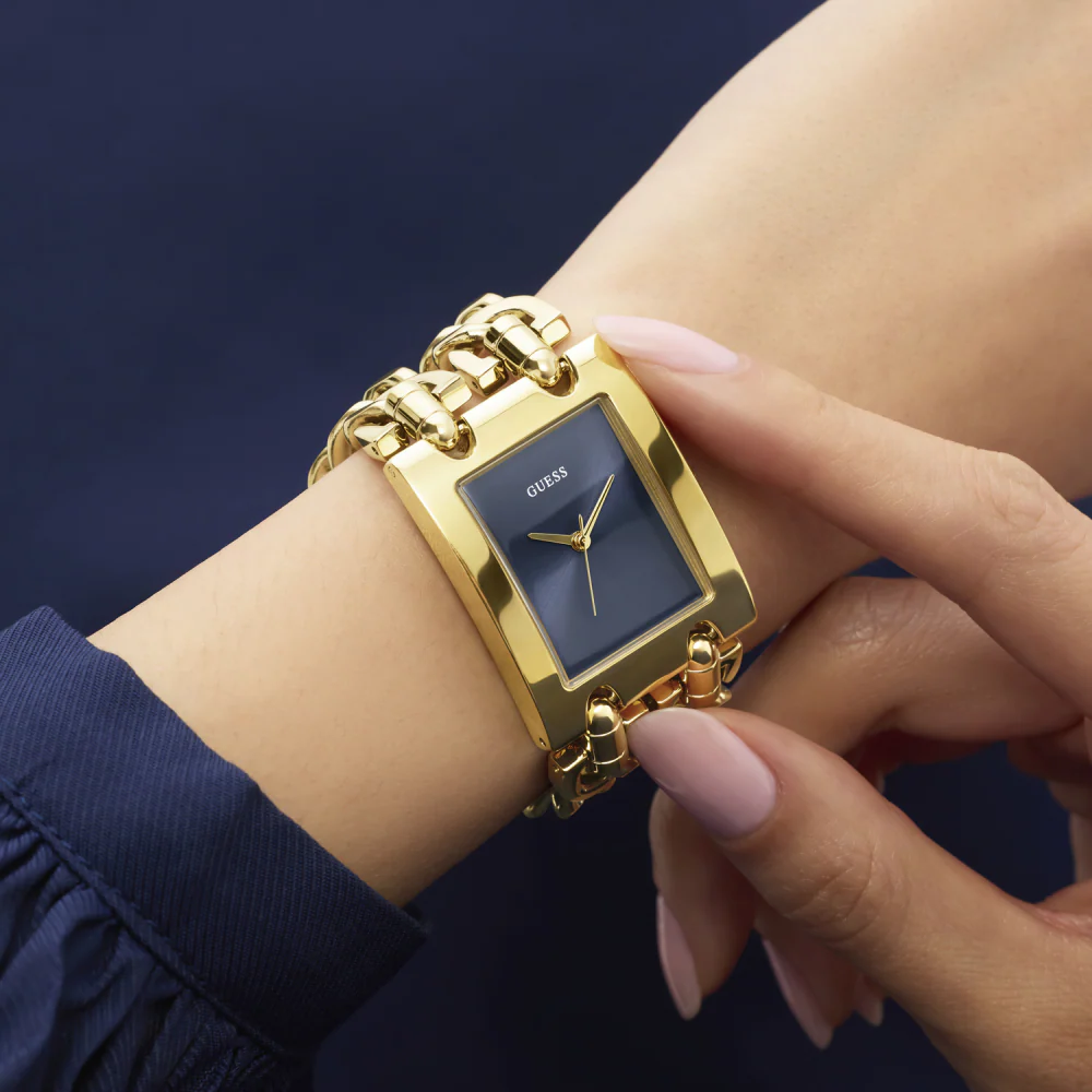 Guess Quartz Rectangle Blue Dial Analog Women Watch - GW0740L3 - Image 4