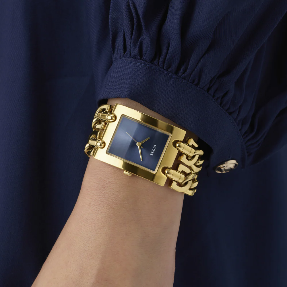 Guess Quartz Rectangle Blue Dial Analog Women Watch - GW0740L3 - Image 6