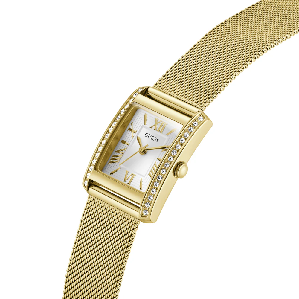 Guess Quartz Rectangle White Dial Analog Women's Watch GW0997L2 - Image 4