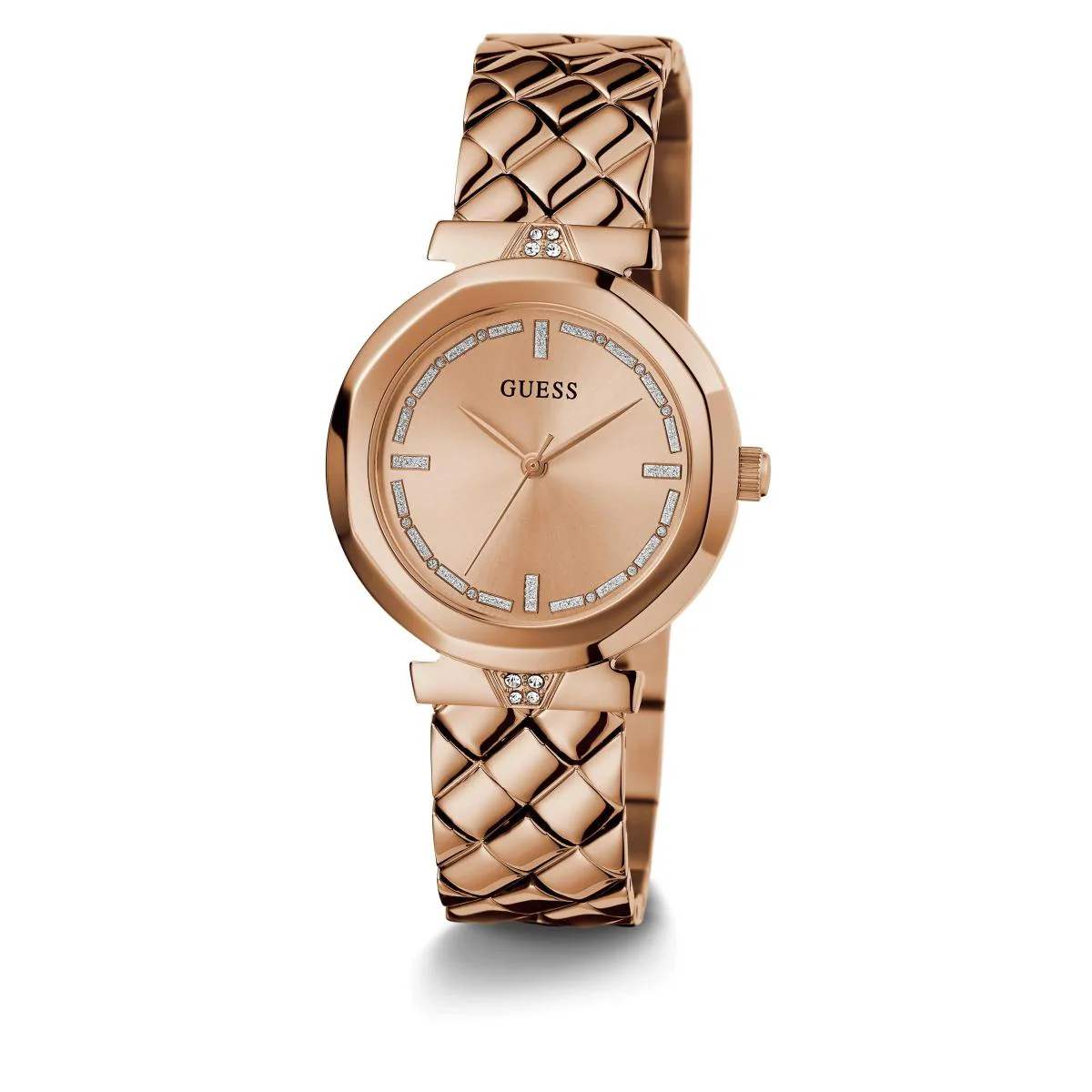 GUESS Quartz Rose Gold Dial Analog Stainless Steel Women's Watch GW0613L3 - Image 3