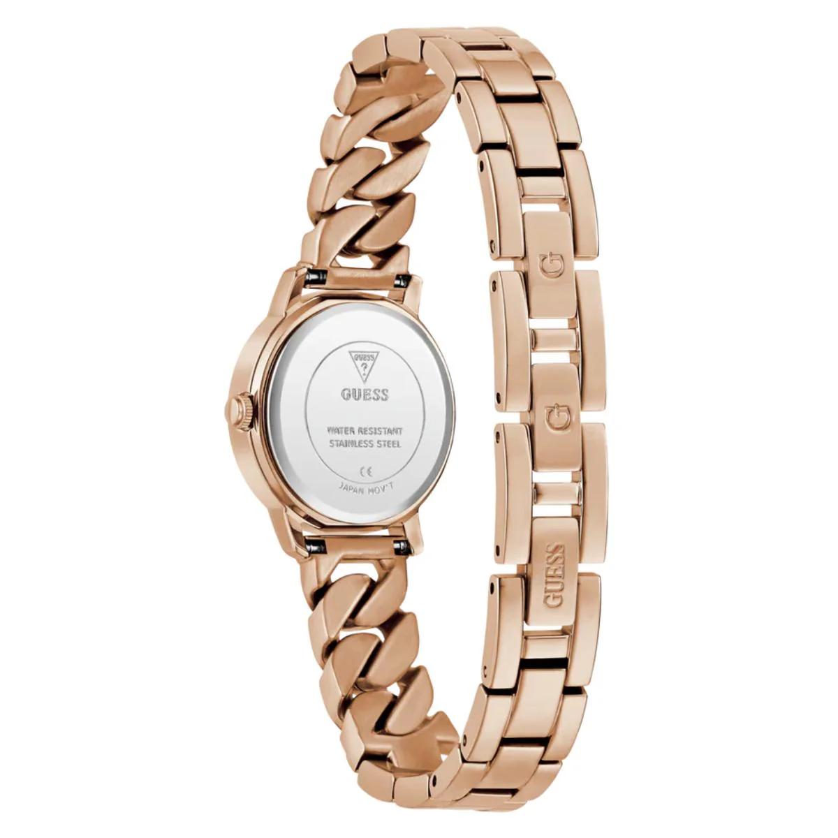GUESS Quartz Rose Gold Dial Analog Watch For Women GW0867L3 - Image 3