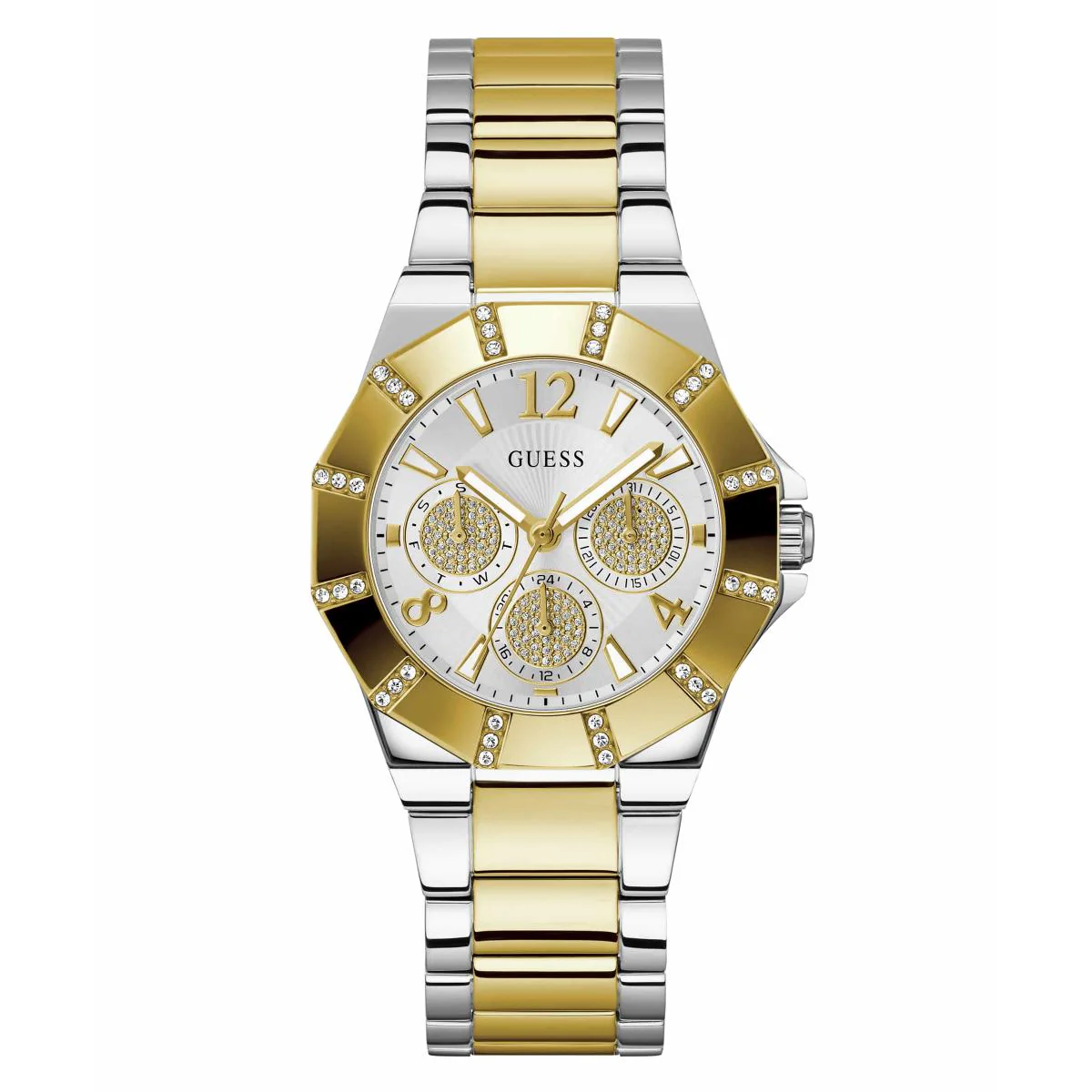 GUESS Quartz Sport Silver Dial Analog Chronograph Women's Watch GW0616L2