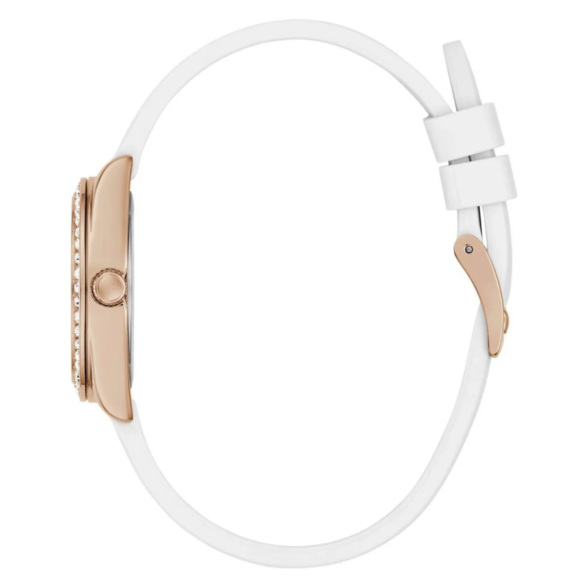 Guess Quartz White Dial Analog Silicone Strap Women's Watch GW1000L3 - Image 4