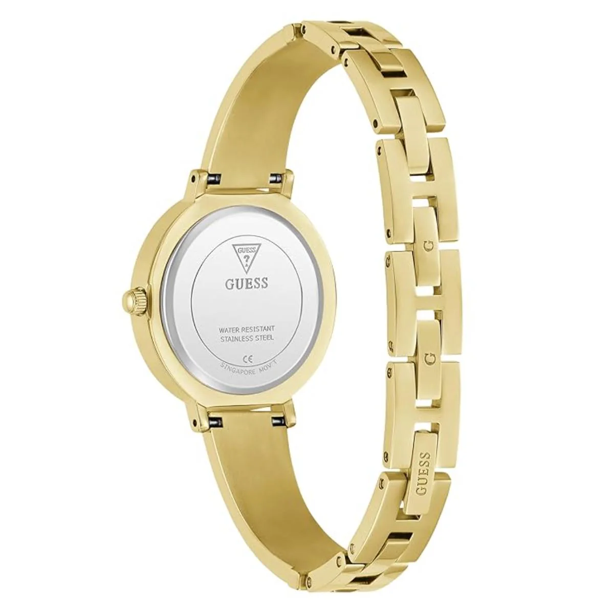 GUESS Quartz White Dial Analog Stainless Steel Women's Watch GW0991L2 - Image 3