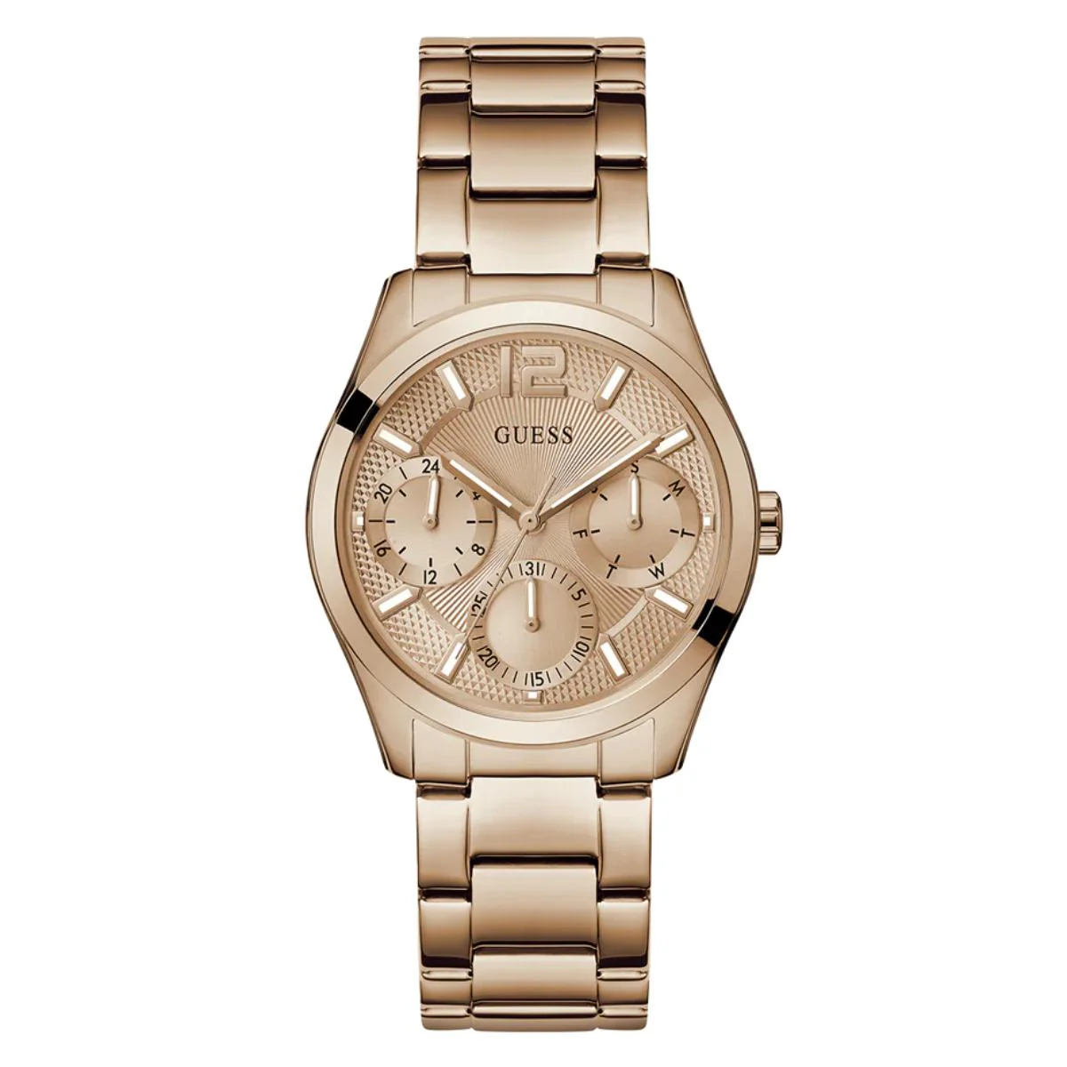 GUESS Quartz Zoe Rose Gold Dial Multi-Function Women's Watch GW0760L3