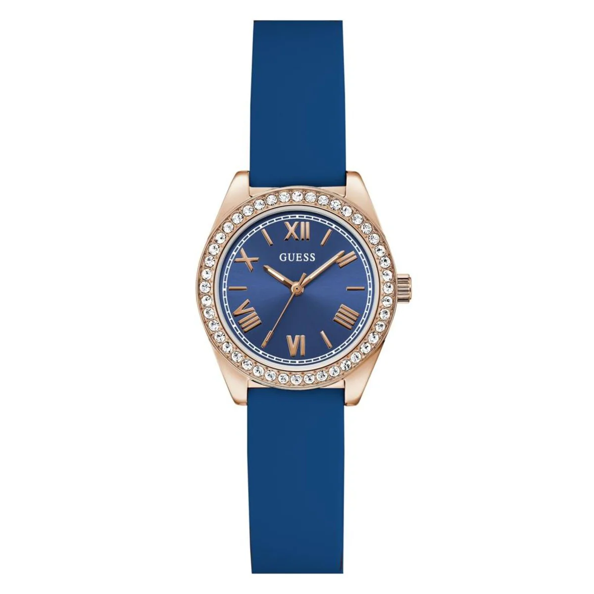 Guess Round Blue Dial Analog Women Watch - GW1000L4