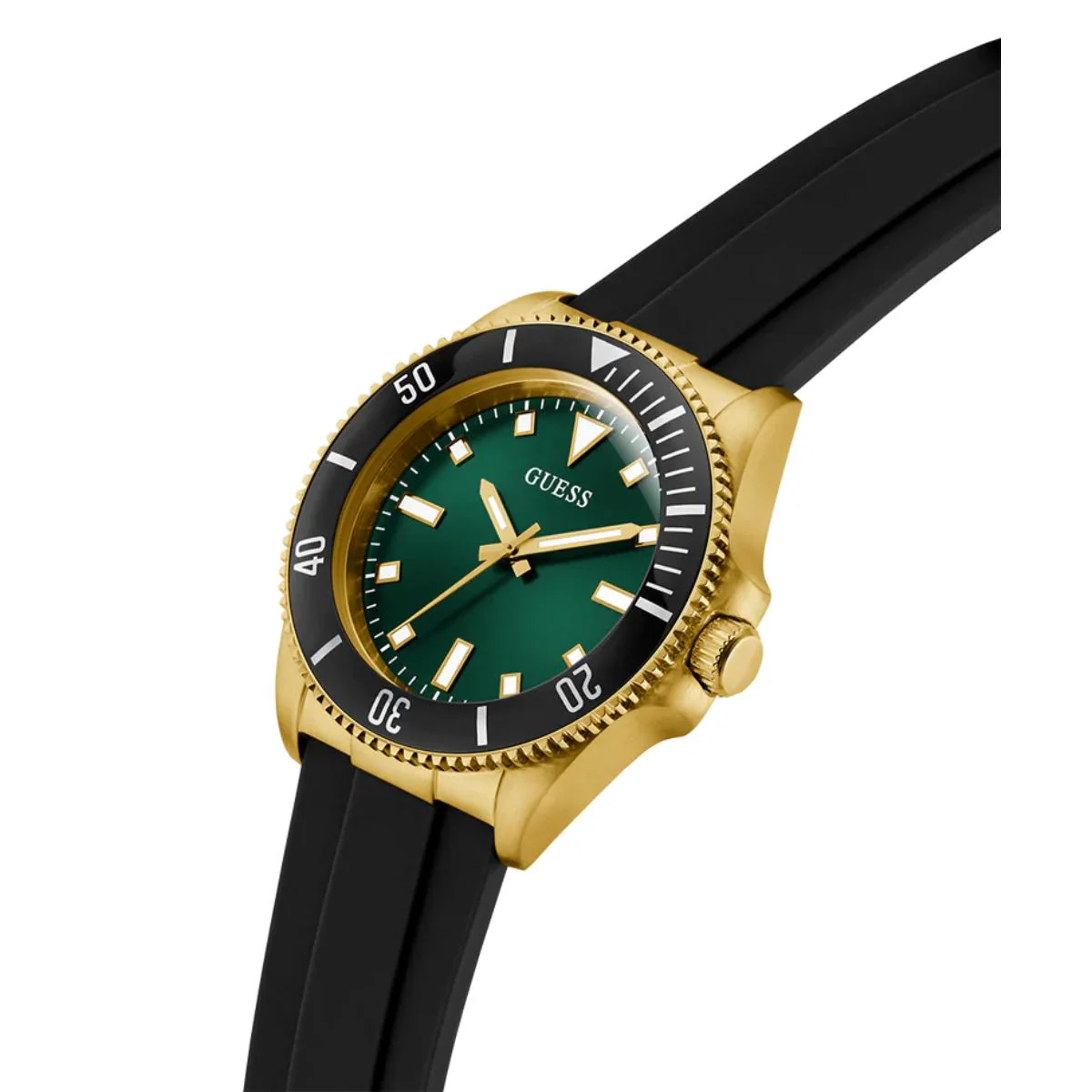 GUESS Sport Green Dial Analog Silicone Strap Men'sWatch GW0969G2 - Image 2