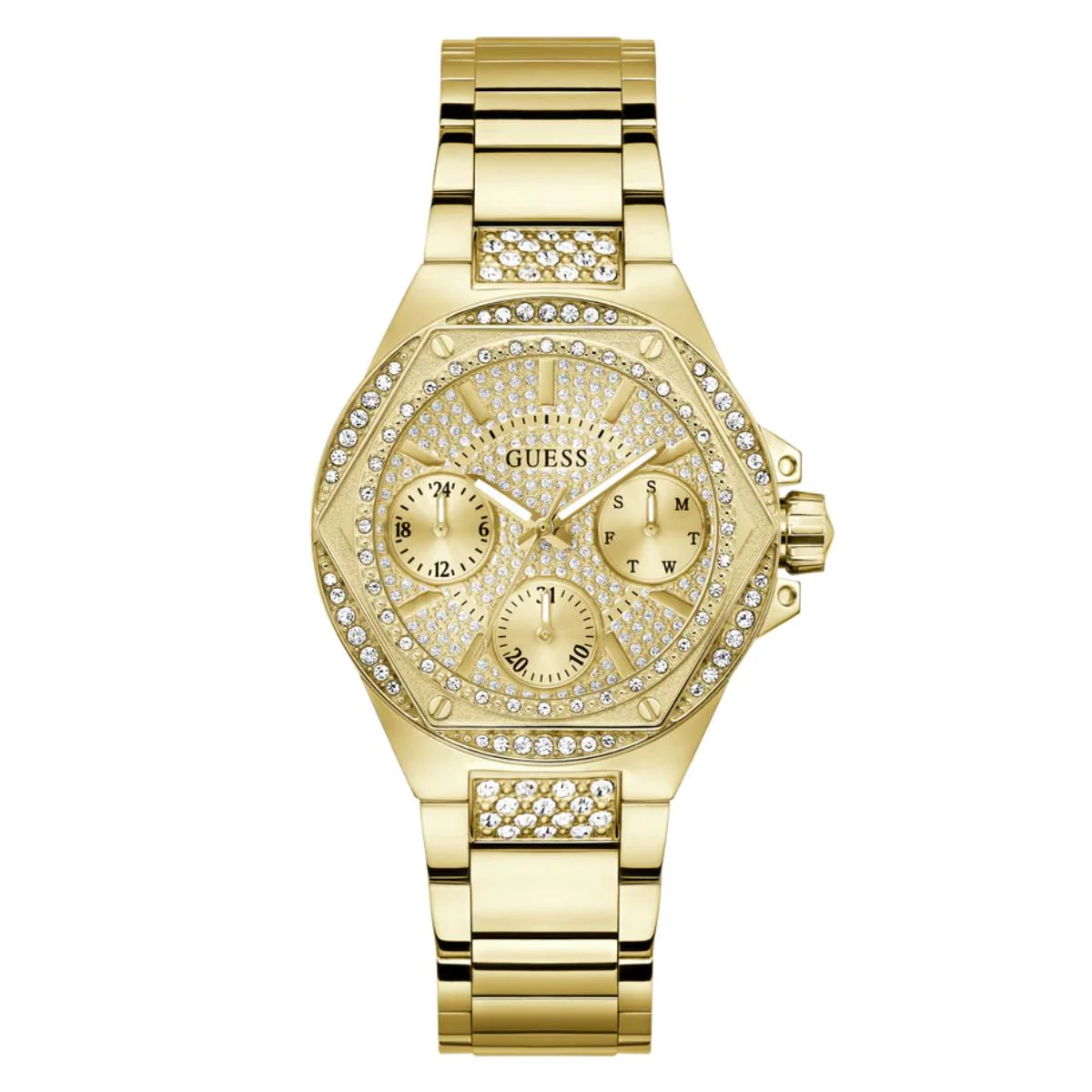 GUESS Trend Champagne Dial Multi-Function Women's Watch GW0878L2