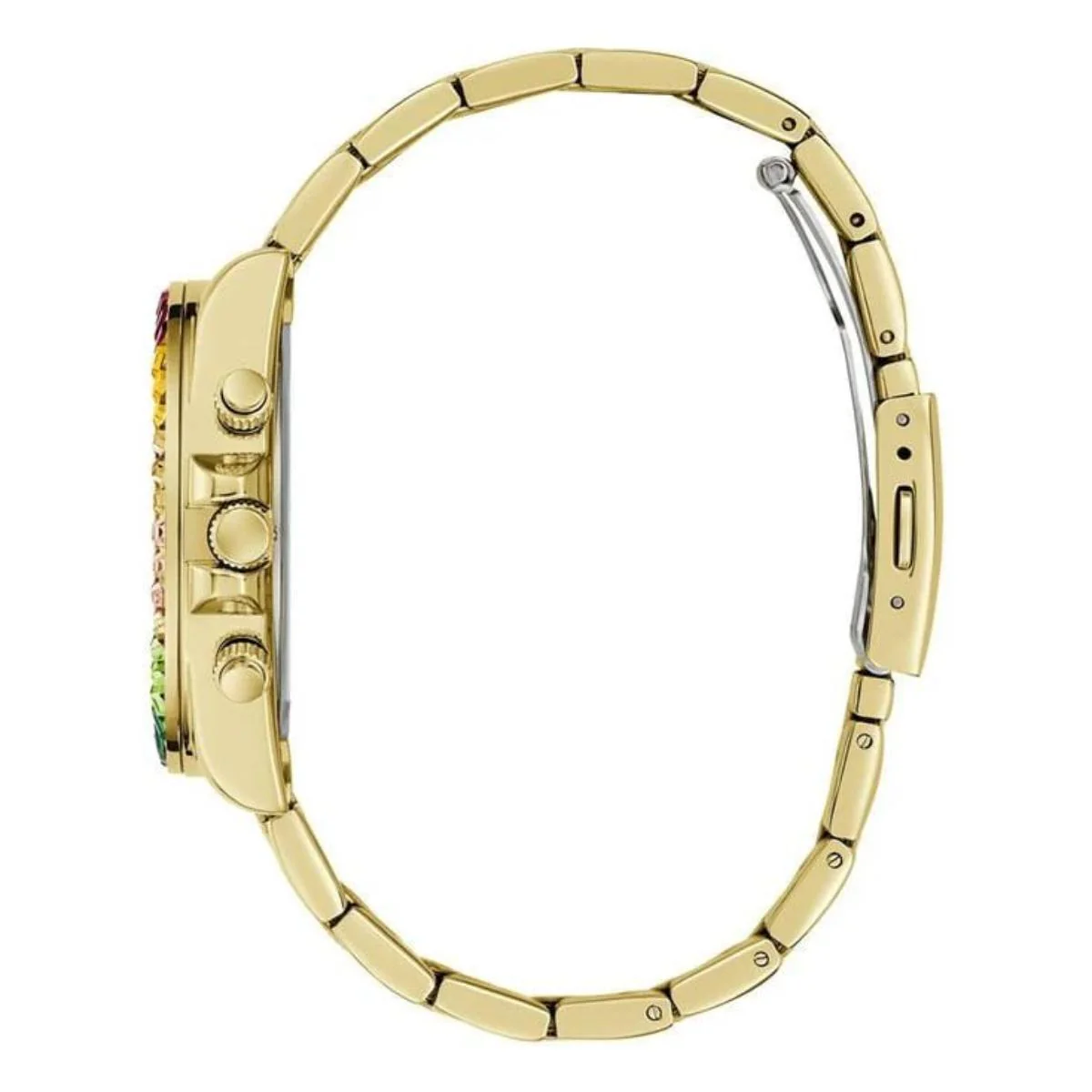 GUESS Trend Gold Round Dial Analog Chronograph Watch for Women GW0690L4 - Image 4