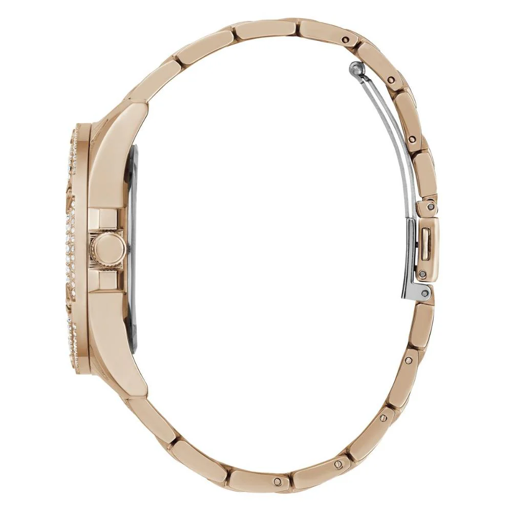 GUESS Women Queen Rose Gold Dial Stainless Steel Analog Watch GW0464L3 - Image 2