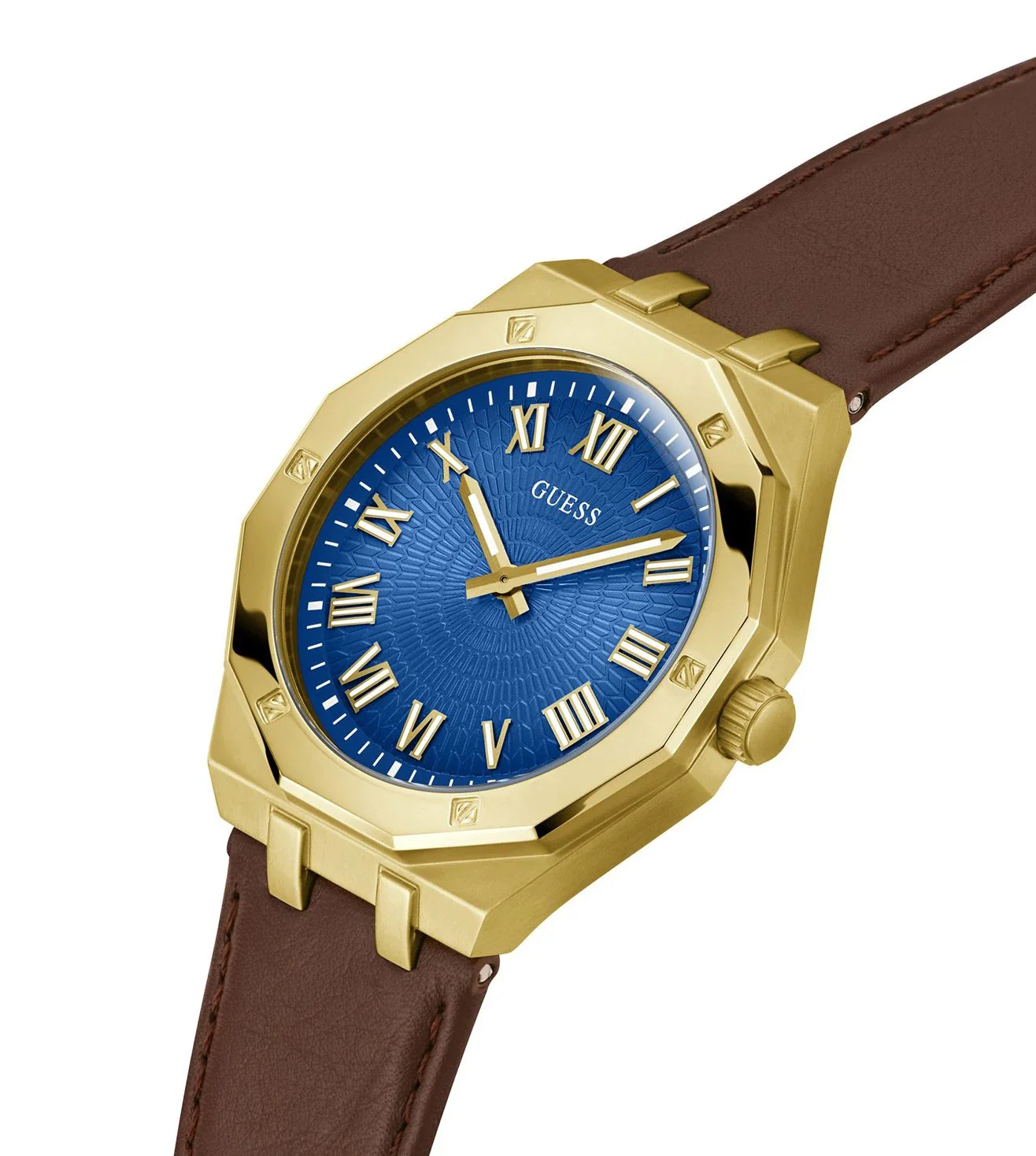 GUESS Light Blue Dial With Roman Numerals Analog Men's Astrological Watch - GW0663G2 - Image 5
