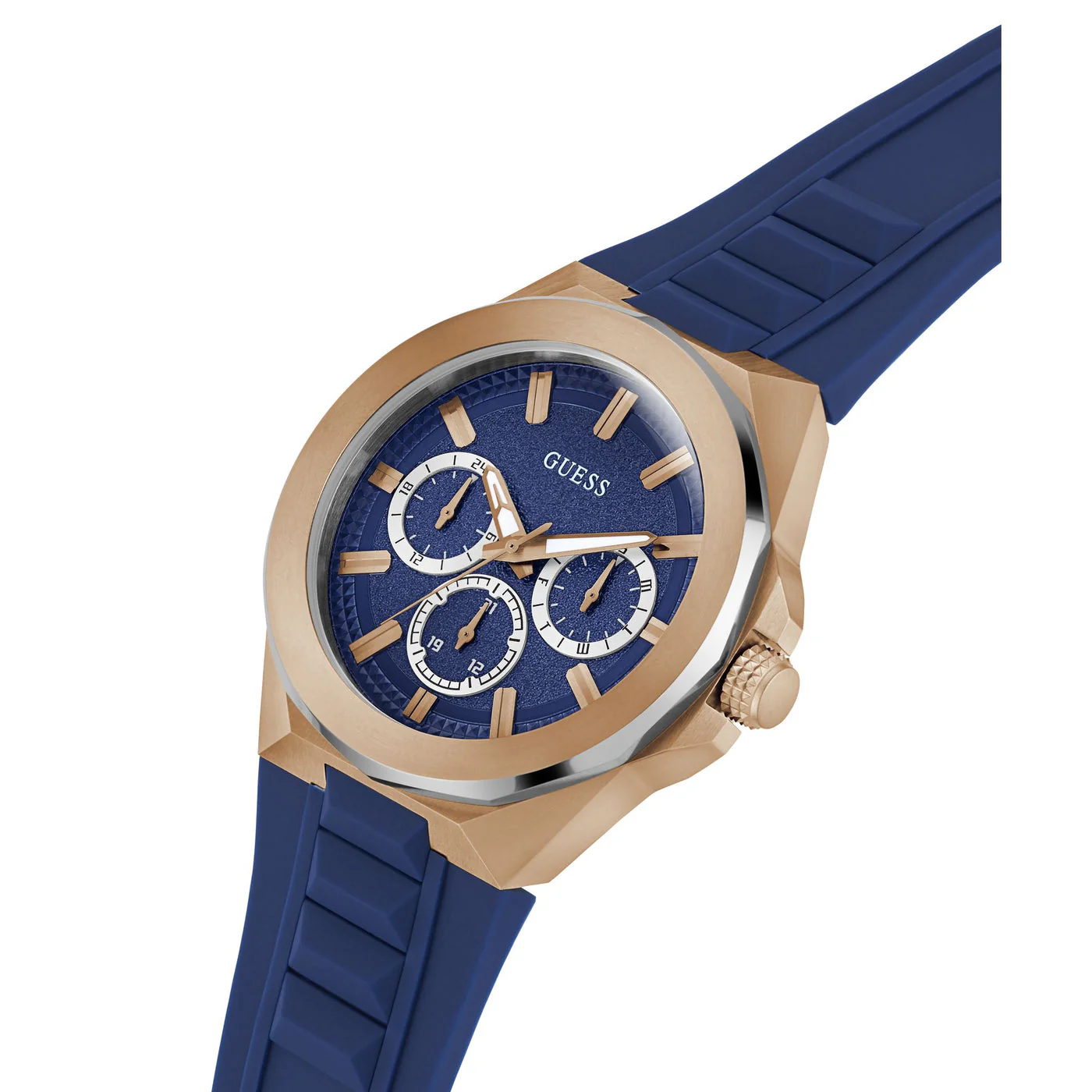GUESS Round Blue Dial Quartz Analog Watch (Men) - GW0799G2 - Image 2