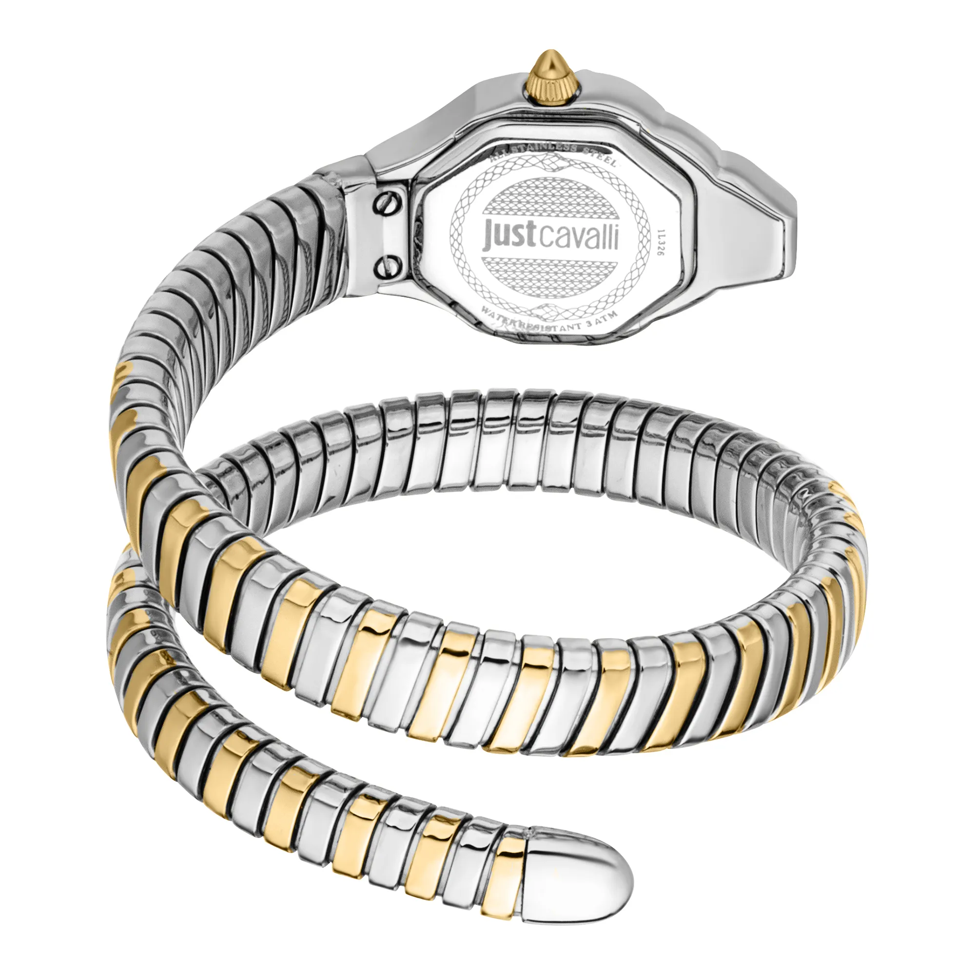 JC1L326M0055 Just Cavalli Brillante Snake Two Tones Watch For Women - Image 3