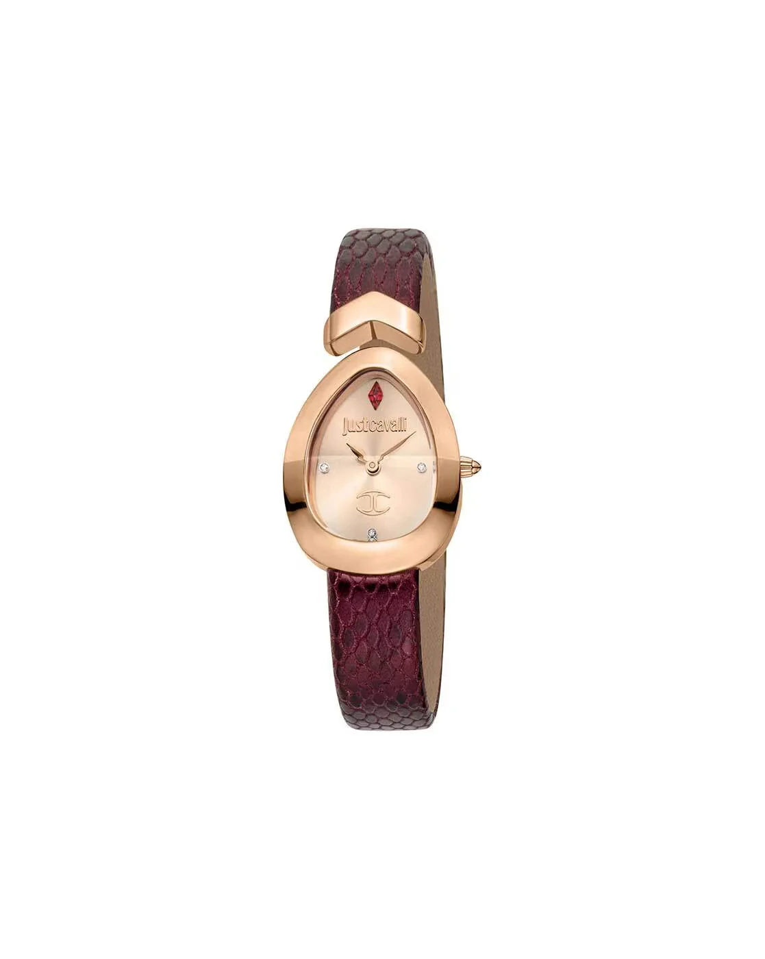 JUST CAVALLI Diversa Snake Rose Gold Dial Analogue Watch for Women - JC1L321L0045