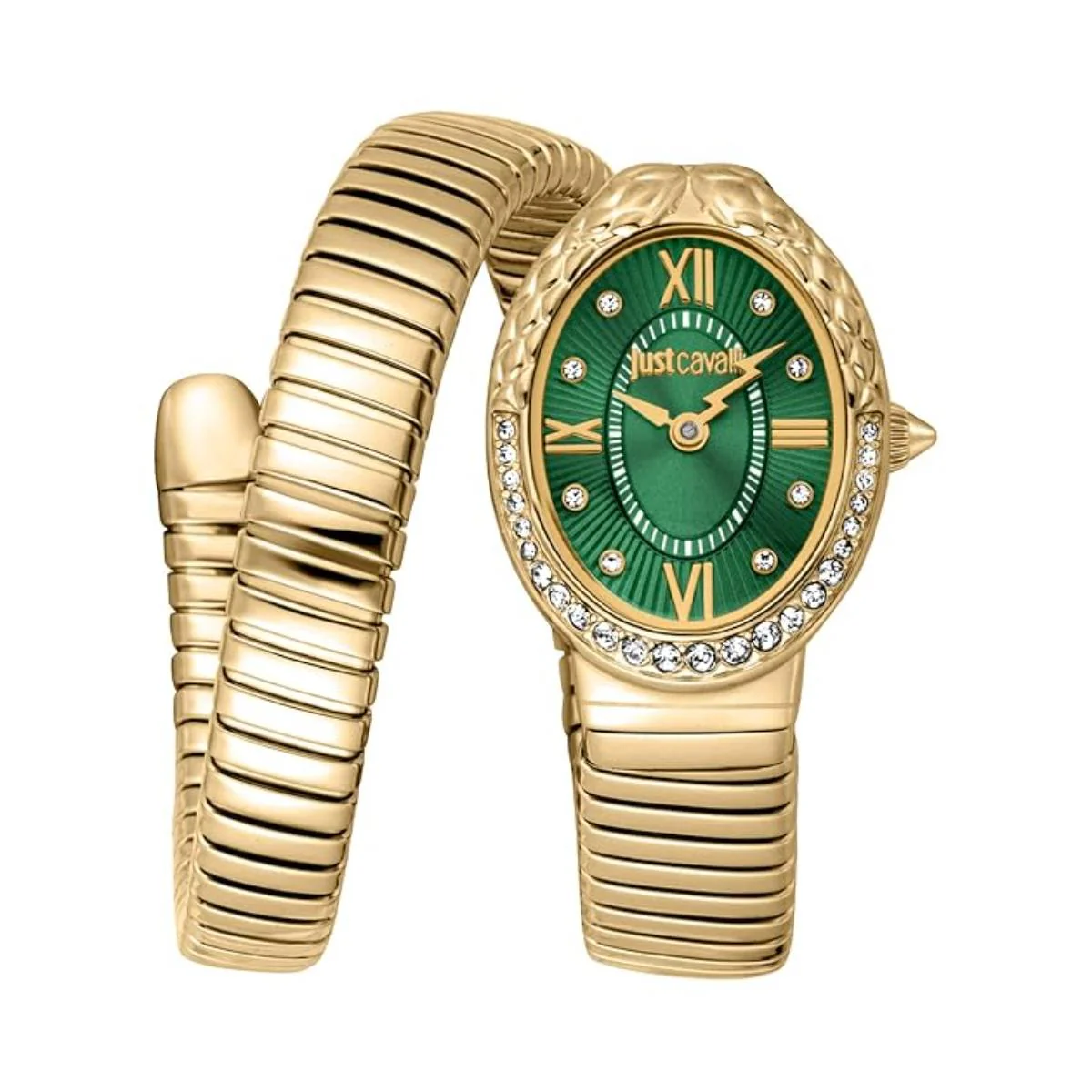 Just Cavalli Fiore Green Dial Analog Watch For Women JC1L390M0035